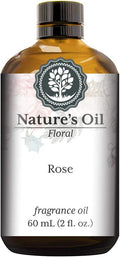 Rose Fragrance Oil (60ml) for Diffusers, Soap Making, Candles, Lotion, Home Scents, Linen Spray, Bath Bombs, Slime