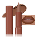 Warm Brown Gradient Matte Lipstick Crayon Lip Liner pencil, Flawless Contour Gradual Ombre Effect lip Liner Thick Pencil, for Women Long Lasting Waterproof Smudge Proof Lipstick Pencil 01#