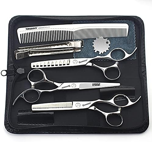 6/6.5 inch professional hair scissors hairdresser hair thinning scissors hairdressing tools barber scissors (6-inch 3pc)