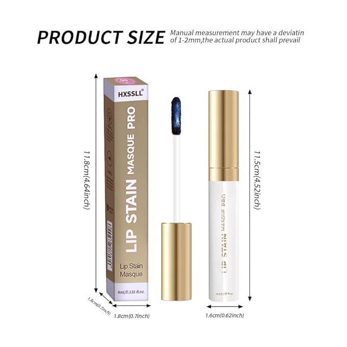 Lip Stain Peel Off – Wipe-Off Lip Stain Tattoo | Long Lasting Waterproof Lip Tint, High-Pigment Matte Lip Color, Smudge & Transfer Proof Lip Stains Masque, Kiss-Proof All-Day Lip Makeup 09#