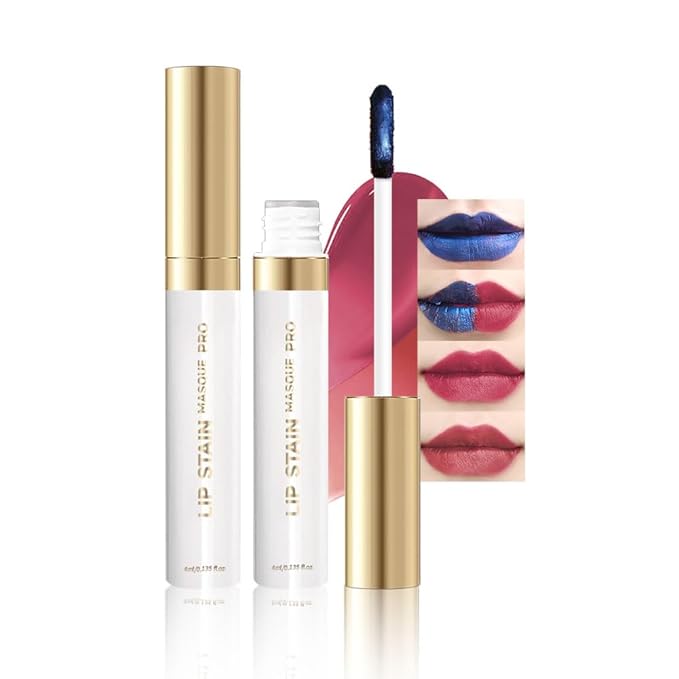Lip Stain Peel Off – Wipe-Off Lip Stain Tattoo | Long Lasting Waterproof Lip Tint, High-Pigment Matte Lip Color, Smudge & Transfer Proof Lip Stains Masque, Kiss-Proof All-Day Lip Makeup 05#+09#