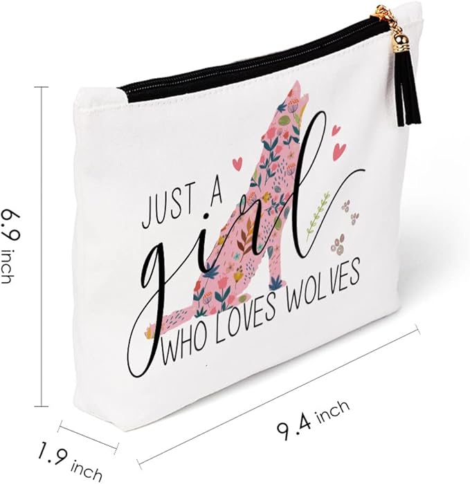 Wolf Gifts for Lovers, Stuff, Decor, Birthday, Christmas Makeup Bag