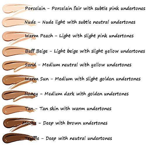 PHOERA Foundation,Flawless Soft Matte Oil Control Best Cover up Full Coverage Liquid Foundation .(107# Hone)