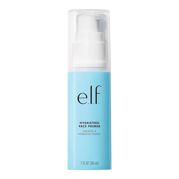 e.l.f. Hydrating Face Primer, Makeup Primer For Flawless, Smooth Skin & Long-Lasting Makeup, Fills In Pores & Fine Lines, Vegan & Cruelty-free, Large