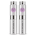 CA Perfume Originals French Lilac for Women and Men Floral Scent Long Lasting Unisex Fragrance Eau De Parfum Travel Size Refillable Atomizer Spray 0.27 Fl Oz 8ml Pack of 2 Pack of 2