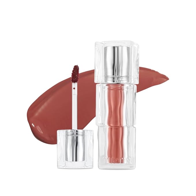 TIRTIR [*Mini Size Waterism Tinted Lip Gloss #05 Scotch Shot, 0.06 Fl Oz – Kiss Ready Lipgloss, 12H Long Lasting Non Sticky Natural Tinted Glow Korean Multiuse Cheek and Lip Tint for Women gift