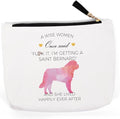 Dog Gifts for Dog Lovers, Saint Bernard Stuff Merch Decor, Dog Mom Gifts for Women Women, Unique Christmas Birthday for Dog Lover Owners, Crazy Dog Lady Gifts, Dog Makeup Bag ?etting A Saint Bernard