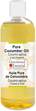Greenwood Essential Pure Cucumber Oil (Cucumis sativus) Cold Pressed 200ml (6.76 oz)