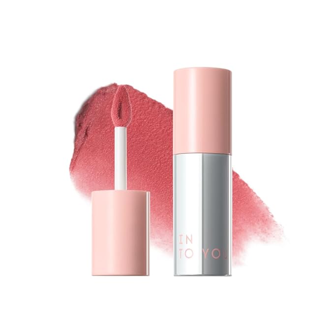 INTO YOU Airy Moisture Lipstick for Women, Long Lasting Matte Finish Lip Mud, High Pigment Color Lip Makeup, Hydrating Lightweight Mousse Texture for Women, W101 Sugar Melon