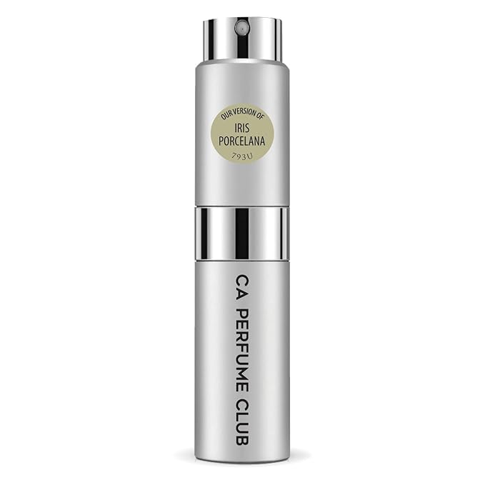 CA Perfume Impression of Iris Porcelana for Women and Men Floral Scent Long Lasting Unisex Fragrance Eau De Parfum Travel Size Refillable Atomizer Spray 0.27 Fl Oz 8ml