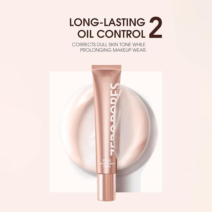 3 Pcs Makeup Prep Concealer，Natural Glow Vegan Primer，Pre-Makeup Foundation，Full Coverage, Invisible Pores, Sweat-proof and Waterproof, Long-lasting and Non-staining，1.05 OZ Each