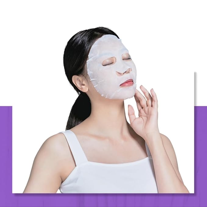 Hydrating Korean Sheet Face Mask Pack – 30g High-Essence Facial Masks Skincare, Moisturizing & Brightening Spa Mask, Affordable Skin Care Sheet Masks for Women & Men, 10 Count