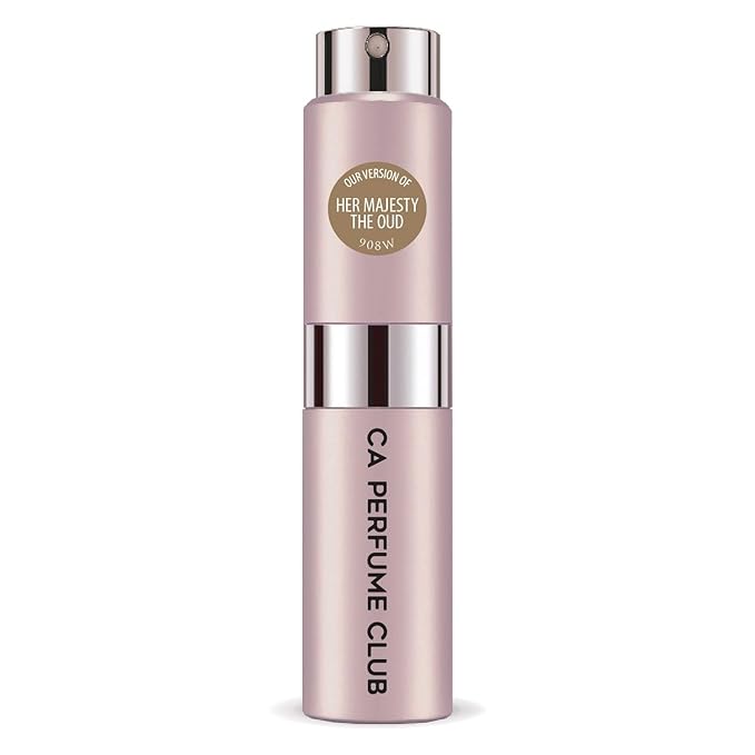 CA Perfume Impression of Her Majesty The Oud for Women Amber Floral Scent Long Lasting Perfumes for Women Eau De Parfum Travel Size Refillable Atomizer Spray 0.27 Fl Oz 8ml