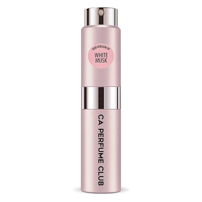 CA Perfume Impression of White Musk for Women Floral Woody Musk Scent Long Lasting Perfumes for Women Eau De Parfum Travel Size Refillable Atomizer Spray 0.27 Fl Oz 8ml