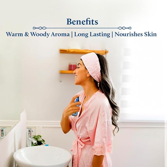 Blue Nectar Niraa Madurai Sandalwood Body Mist for Long Lasting Freshness and Aromatic Body Fragrance(3.4 Fl Oz)