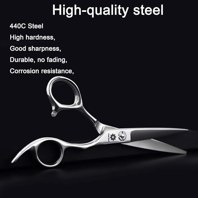 Dream Reach Hair Cutting Scissors Professional Barber Shears, 6.0 inch Hairdressing Regular Scissor Salon Razor Edge Hair Cutting Shear Japanese 440C Stainless Steel