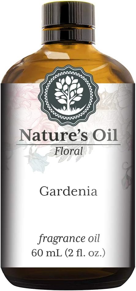 Gardenia Fragrance Oil (60ml) for Diffusers, Soap Making, Candles, Lotion, Home Scents, Linen Spray, Bath Bombs, Slime