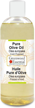 Greenwood Essential Pure Olive Oil (Olea europaea) Cold Pressed 200ml (6.76 oz)