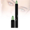 Eyeshadow Shimmer Stick, 16 Color Highlighter Eyeshadows Pencil Waterproof Glitter Eye Shadow Eyeliner Pen, Waterproof Eyeshadows Shimmer Stick Long Lasting Brightener Eyeshadow (12 Green)