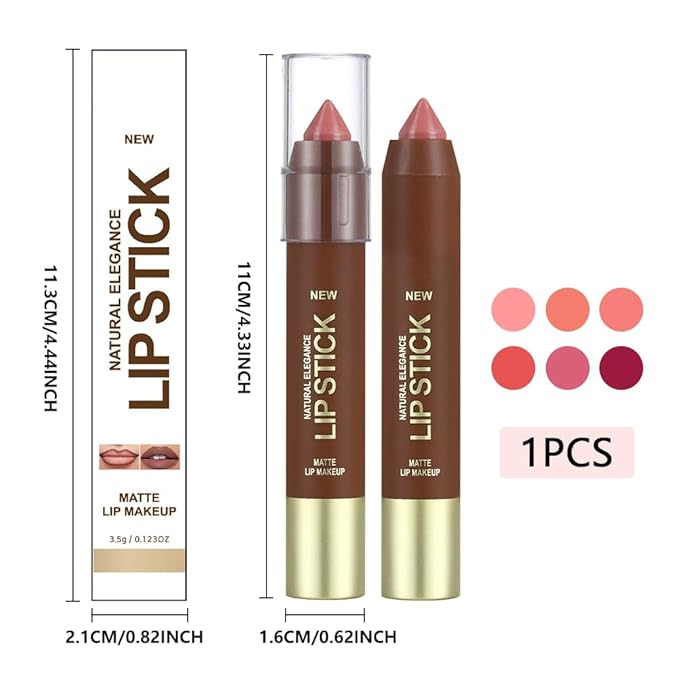Nude Pink Matte Lipstick Crayon for Women, 24 Hour Lipstick Lip Liner Pencil Long Lasting Waterproof Smudge Proof, Vegan & Cruelty-Free, Neutral lip liner marker Easy Application Full Coverage B03#