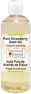 Greenwood Essential Pure Strawberry Seed oil (Fragaria ananassa) Natural Therapeutic Grade 200ml (6.76 oz)