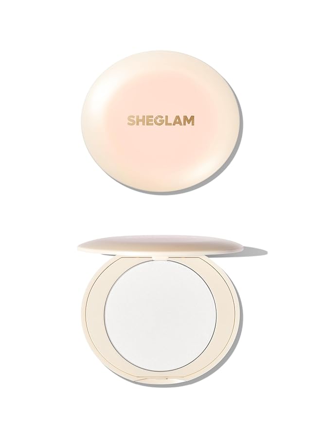 SHEGLAM Magic Veil Setting Powder Pressed Finishing Powder Waterproof&Oil Control,Moisturizing and non-drying Setting-Alabaster