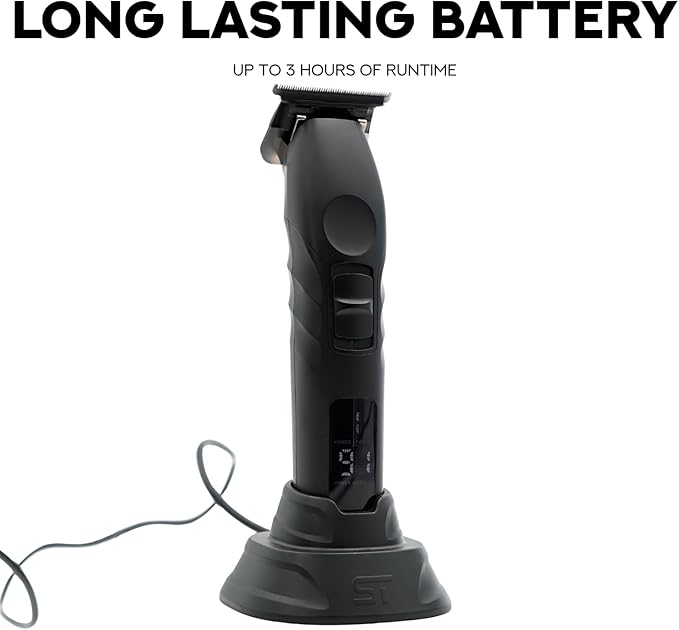 Supreme Trimmer 2Spee ST622 – Cordless Beard & Hair Trimmer for Men | 2-Speed Motor, 180 Min Runtime, Zero-Gap Adjustable Blade, Digital Display, Removable Blade Design