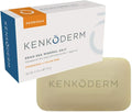 Kenkoderm Psoriasis Dead Sea Mineral Salt Soap with Argan Oil & Salicylic Acid, Natural Exfoliating Body & Face Cleanser for Sensitive Skin, Color & Fragrance Free, 4.25 Ounce, 1 Bar