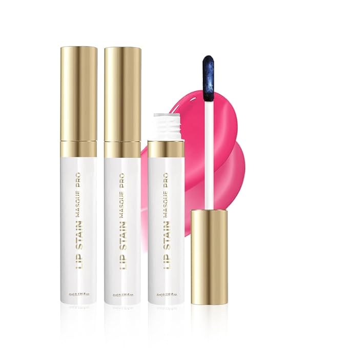Lip Stain Peel Off Set–Long Lasting Waterproof Lip Tint, Smudge Proof Transfer Resistant Lip Stains Tattoo,High Pigment Matte Lip Color, Kiss Proof Peel Off Lip Stain Masque, Stay Lip Makeup 03+08