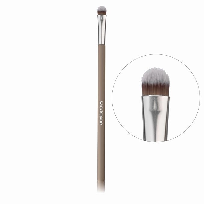 Sandstone Scandinavia Soft Collection Makeup Brush - Professional Premium Eyeshadow brush for applying and blending eyeshadow. Ultra precise soft bristles. Vegan Makeup brush for all skin types