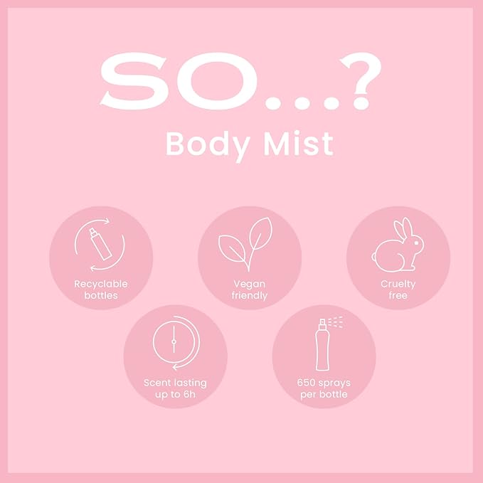 Fresh Floral Body Mist by So...? - Perfume for Women - Ideal Gifts - Body Spray for Women with Citrus, Green Notes and Freesia - 3.5 oz