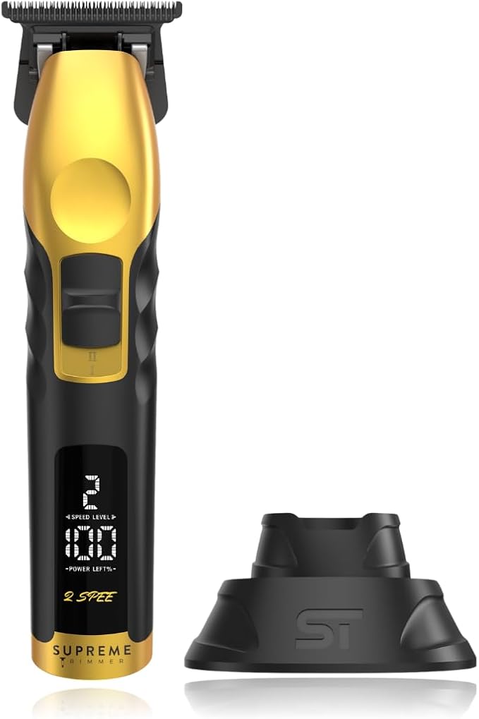 Supreme Trimmer 2Spee ST622 – Cordless Beard & Hair Trimmer for Men | 2-Speed Motor, 180 Min Runtime, Zero-Gap Adjustable Blade, Digital Display, Removable Blade Design