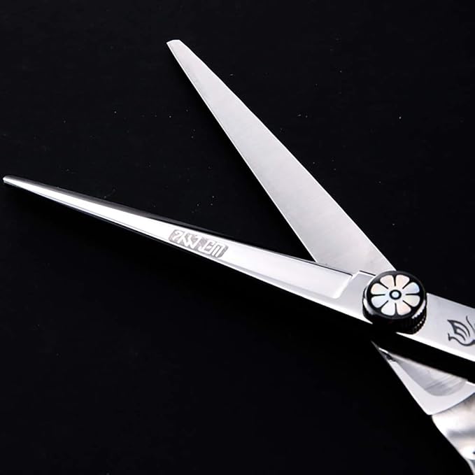 Fenice Professional Hair Cutting Thinning Shear- 8 in 1 Hairdressing Scissors Set - Barber Hair Cutting Scissors/Shears（5.5 inch）