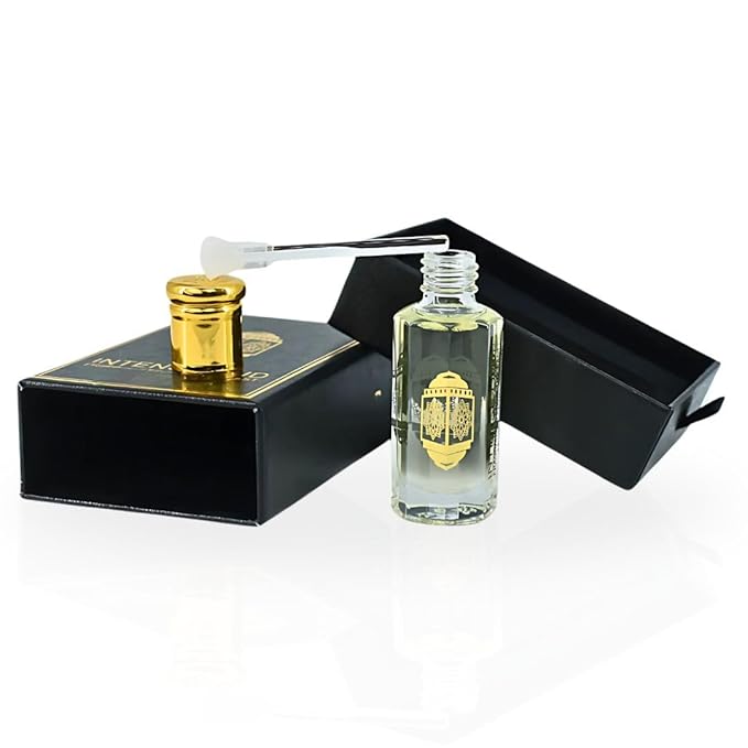 INTENSE OUD Woody Vanilla Long Lasting Arabian Perfume Oils for Women 12ML (0.40 OZ) Concentrated Perfume Oil with Sweet Vanilla, Soft Sandalwood & Rich Oud – Fragrance Oil in Black Gift Box