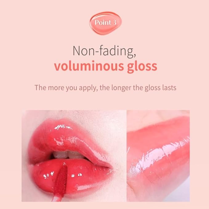 MQNY(MACQUEEN NEWYORK Dewy Water Glow Lip Tint 3.5g (# 03 Peach Dew, Neutral Pink)