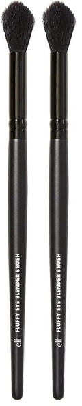 e.l.f. Fluffy Eye Blender Brush | Vegan Makeup Tool | Flawlessly Applies Eyeshadow & Sets Concealer (Pack of 2)