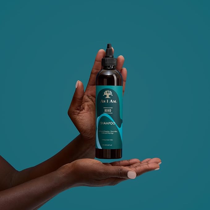 As I Am Bond Repair Shampoo - 8 oz - with Moringa, Amla, & Ceramides - Hair Repair Treatment For Damaged Hair