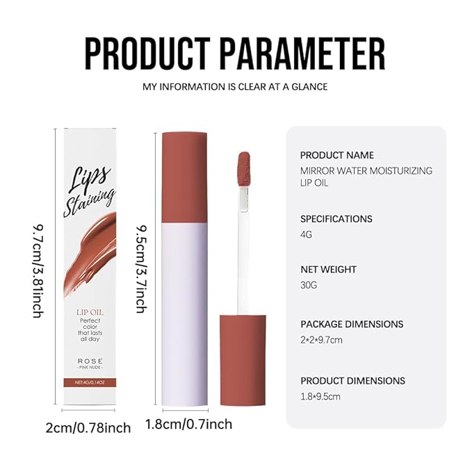 Nourishing High-Shine Lip Gloss,Hydrating & Moisturizing Lip Tint, Non-Sticky, Long-Lasting Glossy Lip Stain,Softens & Plumps Lips for Smooth,Gentle Formula for Dry Lips 07#Pink Nude