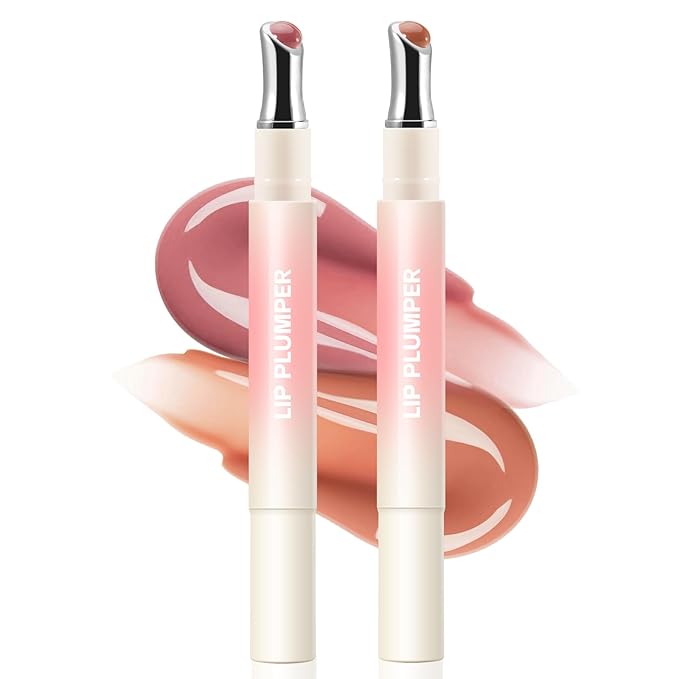 3D Voluming Lip Gloss Long Lasting Moisturizing Lip Gloss for Women Shine and Glowy Finish Lip Makeup 2Pcs