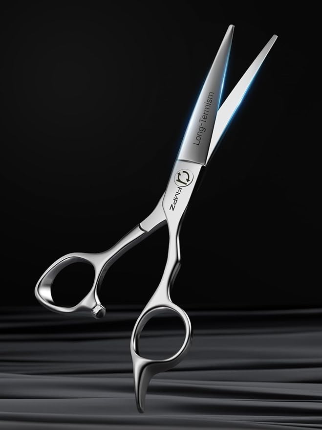 Hair Cutting Scissors Professional, 6" Barber Scissors, Hair Cutting Shears with 440C Steel - 60HRC Hardness Extremely Sharp with Ergonomic for Salon & Home - Classic Style