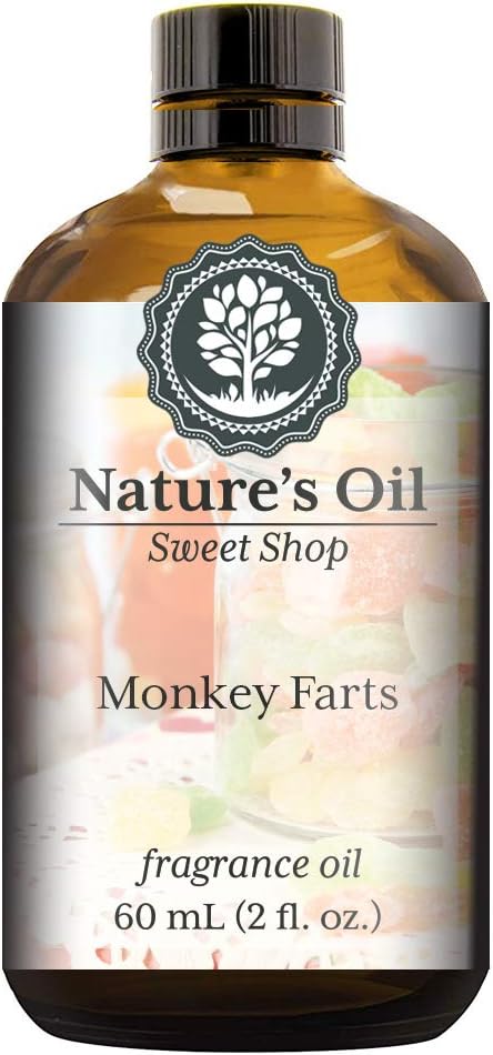 Monkey Farts Fragrance Oil (60ml) For Diffusers, Soap Making, Candles, Lotion, Home Scents, Linen Spray, Bath Bombs, Slime