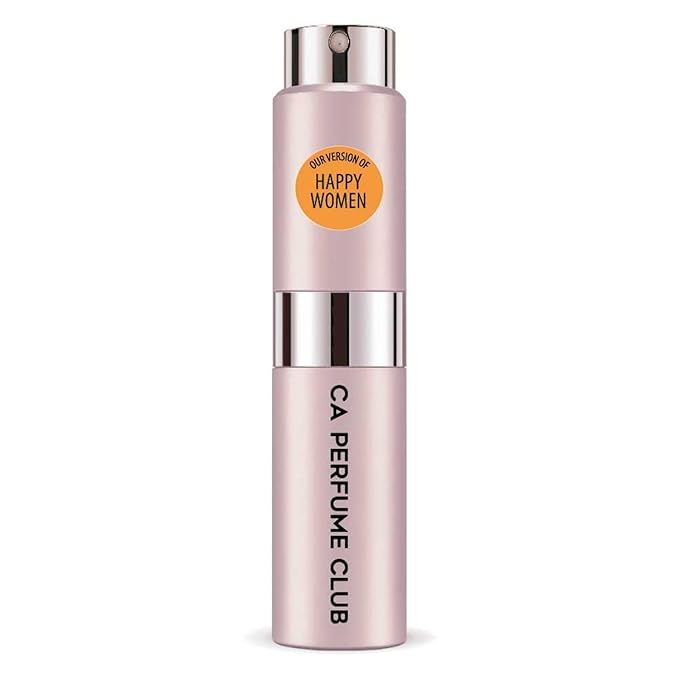 CA Perfume Impression of Happy Women for Women Floral Fruity Scent Long Lasting Perfumes for Women Eau De Parfum Travel Size Refillable Atomizer Spray 0.27 Fl Oz 8ml