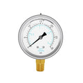 Joywayus Pressure Gauge 0-30 PSI Brass 1/4" NPT Male Thread Lower Mount by Joywayus
