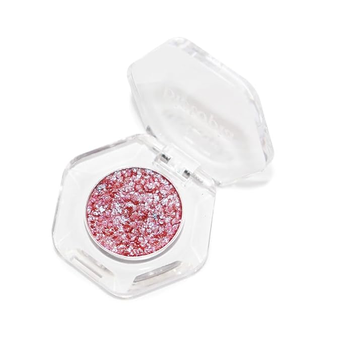Chameleon Eyeshadow Collection, 14 Shades, Glitter Pressed Powder, Iridescent Shimmer Colors. (5th Dimension)