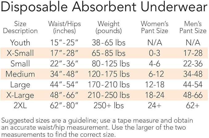 Tranquility Premium Overnight Disposable Absorbent Underwear (14 Count) - XL, 48-66 in. Waist - Maximum Absorbency, All-Night Sleep, Breathable Comfort, Adult Diapers