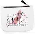 Wolf Gifts for Lovers, Stuff, Decor, Birthday, Christmas Makeup Bag