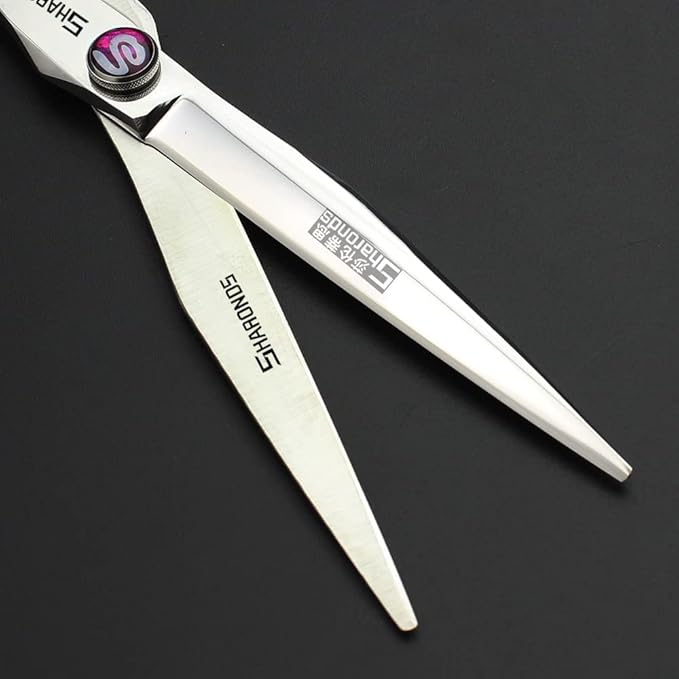 Sharonds 6/7 inch Professional Hair Cutting Scissors Set Hair Cutting Scissors Thinning Teeth Shears Set,Sliver Scissors,Barber,Salon,Hairdressing Scissors Kit,Japanese 440C Scissors (7-inch 4pc)
