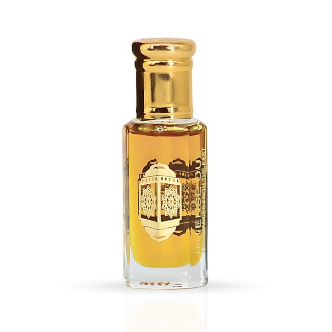 INTENSE OUD Crushed Long Lasting Arabian Perfume Oils for Women 12ML - Fragrance Oil with Frozen Pear, Peony & Apricot, Finished with Vanilla & Musk - Concentrated Perfume Oil in Black Gift Box