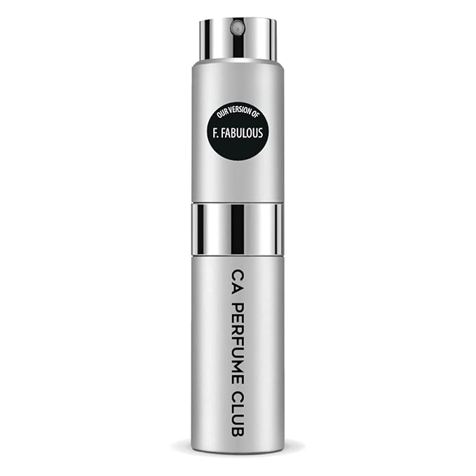 CA Perfume Impression of F. Fabulous for Women and Men Leather Scent Long Lasting Unisex Fragrance Eau De Parfum Travel Size Refillable Atomizer Spray 0.27 Fl Oz 8ml