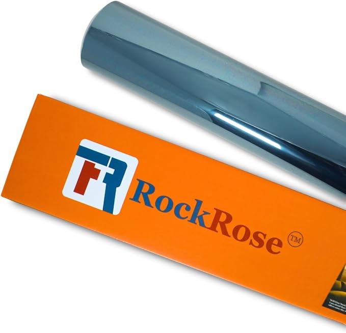 RockRose 75% Nano Ceramic Car Window Tint 40 in x 6FT 2PLY Privacy Film Heat Block, 99% UVR, and 85% IRR Block for Auto or Home Strong Adhesive, Easy Shrink, Plotter Friendly - Charcoal